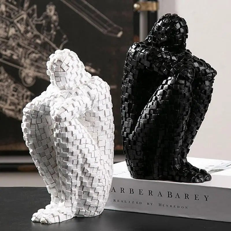 Nordic Thinker: Abstract Resin Sculpture - starbuyshop