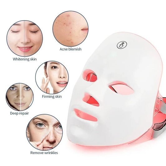 Anti - Aging LED Mask – Wireless Skin Care with Photon Light for Wrinkles & Acne - starbuyshop