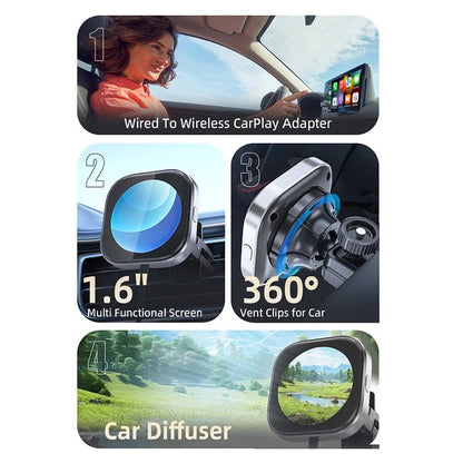 CarPlay Freedom: Wireless Adapter with Display - starbuyshop