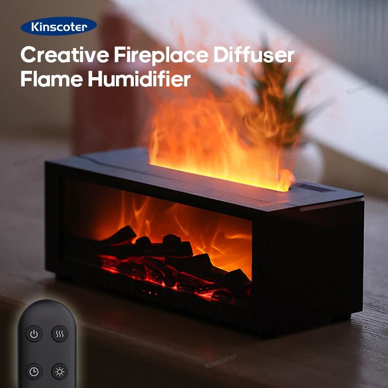 CosyFlame: Waterless Aroma Diffuser with Fireplace Effect - starbuyshop