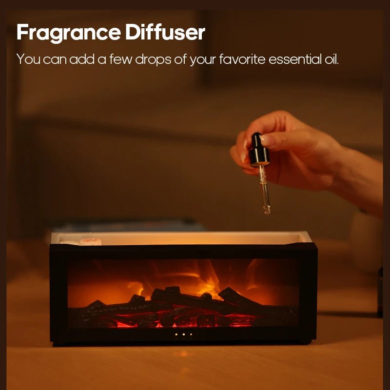 CosyFlame: Waterless Aroma Diffuser with Fireplace Effect - starbuyshop