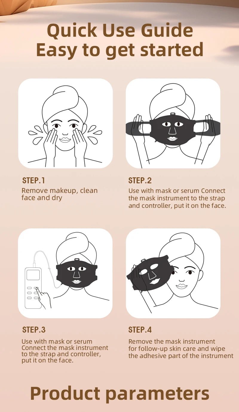 Luxury LED Facial Mask – Lift, Hydrate & Glow Hands - Free - starbuyshop