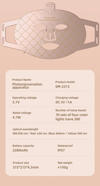 Luxury LED Facial Mask – Lift, Hydrate & Glow Hands - Free - starbuyshop
