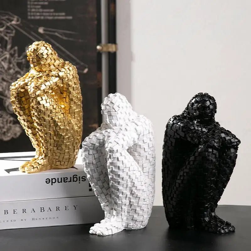 Nordic Thinker: Abstract Resin Sculpture - starbuyshop